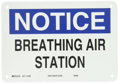 Panneau premiers secours pour baliser la Breathing Air Station Brady