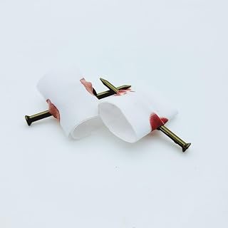 Halloween Prank Props, Fake Nail Through Finger, Bloody Horror Accessories for April Fools, Carnival Party