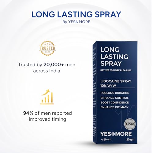 Image of Long Lasting Lidocaine Topical Spray for Men | Fast Acting External Use | Easy Application | Travel Friendly 20g | Smooth Bottle Design | Pack of 3