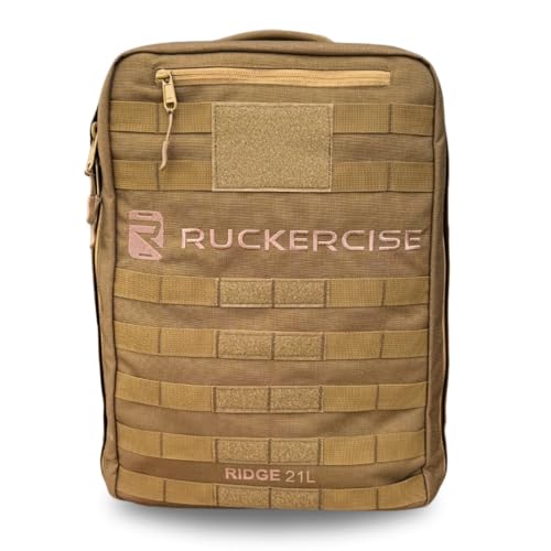 Ruckercise Ridge 21L Rucking Backpack, Coyote Brown