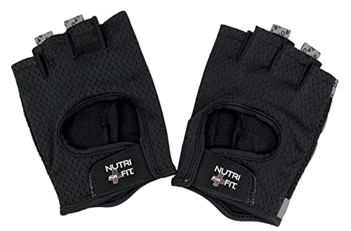 Nutri Fit Plus Unisex Workout Gloves for Weight Lifting-Gym Exercise-Cycling-Full Palm Protection-Extra Grip for Men and Women