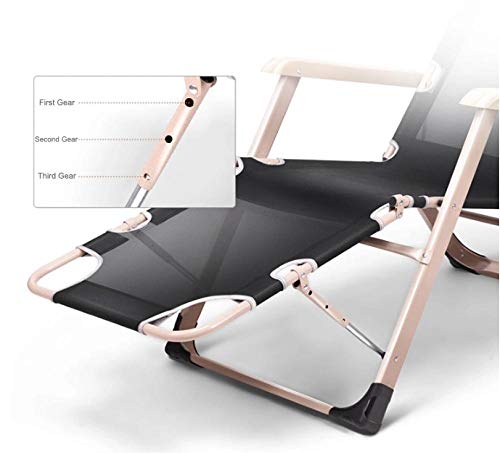 Chaise de plage inclinable pliable verte contre la chaleur avec coton 3D - 6