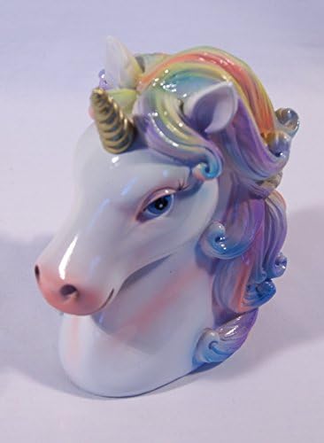SCC Golden Metallic Horn Unicorn Coin Money Bank Container 5.5 x 5 x 3.5 image 5