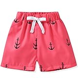 Infant Baby Boys Anchor Swim Trunks Swimming Shorts Board Shorts Beach Clothes 6-12 Months Pink