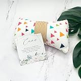 Strapless Handcrafted in The USA Cotton Breast Pillow for Woman Side Sleeper Chest Relief Pillow While Sleeping with Anti Aging in Wrinkle Prevention (Confetti, Small B,C & D Cup)