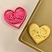Custom Heart-shaped Cookie Cutter with Bee Mine Design - Handmade PLA Valentine's Day