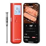 ThermoMaven Wireless Meat Thermometer, 10X Enhanced Signal and Stability with Sub-1G, Standalone Base with Display & Control, Certified Accuracy ±0.5°F, WiFi Unlimited Range for BBQ, Oven,Smoker,Grill