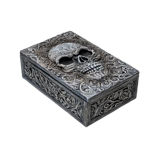 Boîte de tarot tête de mort gothique Pacific Giftware pour bibelots - 2