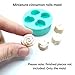 Miniatures Cinnamon rolls mold - Mini embeds cinnamon rolls silicone mold Toppings for candles, jewelry, mini fake food NC001