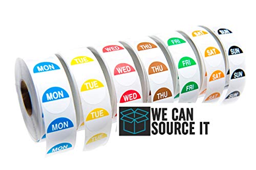 Food Label Day Dots Full Week 1000 adesivi al