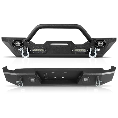 Peforway Front Rear Bumper fit for Jeep Gladiator JT 2020-2026
