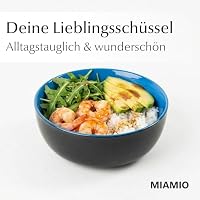 MIAMIO - Schüsseln Keramik (500 ml), Müslischalen - Le Papillon (Blau) – Ansicht 2