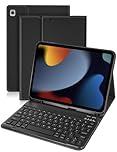 Nsyee 10.2&10.5 Inch Keyboard Case Compatible with 10.2 Inch 9th 2021/8th 2020/7th Generation 2019, iPad Air 3 2019, 10.5 Inch iPad Pro 2017, Slim Case with Detachable Bluetooth UK Layout Keyboard