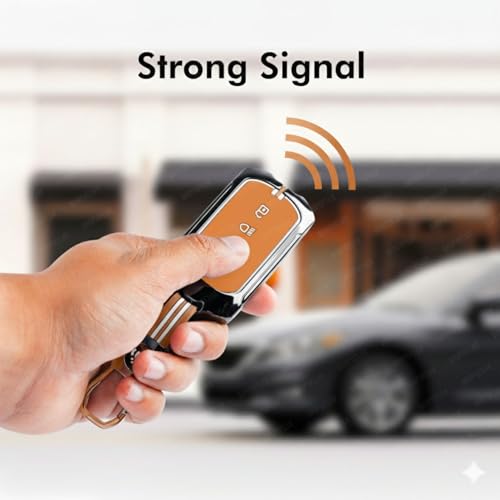 Image of SHOPOFLUX Metal Key Cover Compatible for Tata Curvv | Curvv EV Electric | Sierra | Safari | Harrier | 4 Button Smart Key Only (Metal Black Silicone)