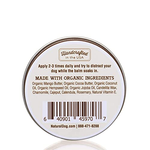 Natural Dog Company Paw Soother Balm, 2 Oz. Tin, Dog Paw Cream And Lotion, Moisturizes & Soothes Irritated Paws & Elbows, Protects From Cracks & Wounds #TOP6