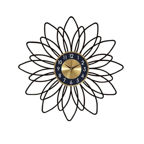 Horloge murale tournesol en métal idée déco maison