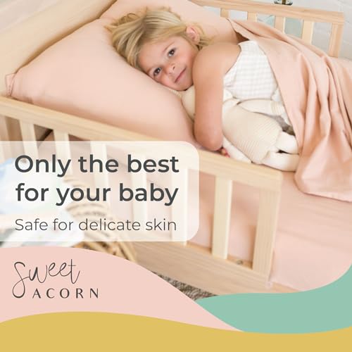 Sweet Acorn 3 Piece Toddler Bedding Sets - Organic Cotton Jersey Knit - Fits Convertible Cribs And Mattresses thumb #1