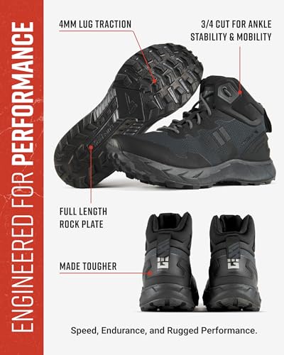 Speed Ruck - Rucking Black Tactical Boots Men and Women, Military Boots Men, Combat Boots Men, Tactical Shoes for Men, Men's Military & Tactical Boots3