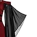 Kuluzego Burgundy Wine Women Graphic Dresses - Spaghetti Strap 3/4 Sleeve Mini Petite Victorian Gothic Grunge Mesh Summer Fall Dresses 2025 Soft Comfy Clothes Fashion XXL