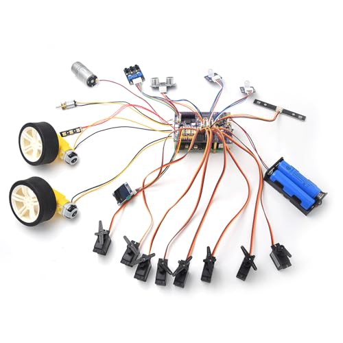 Image of Adeept Robot HAT for Raspberry Pi, Expansion Board for Raspberry Pi 4B /3B /3B+, Smart Robot Car Driver with PDF Tutorial