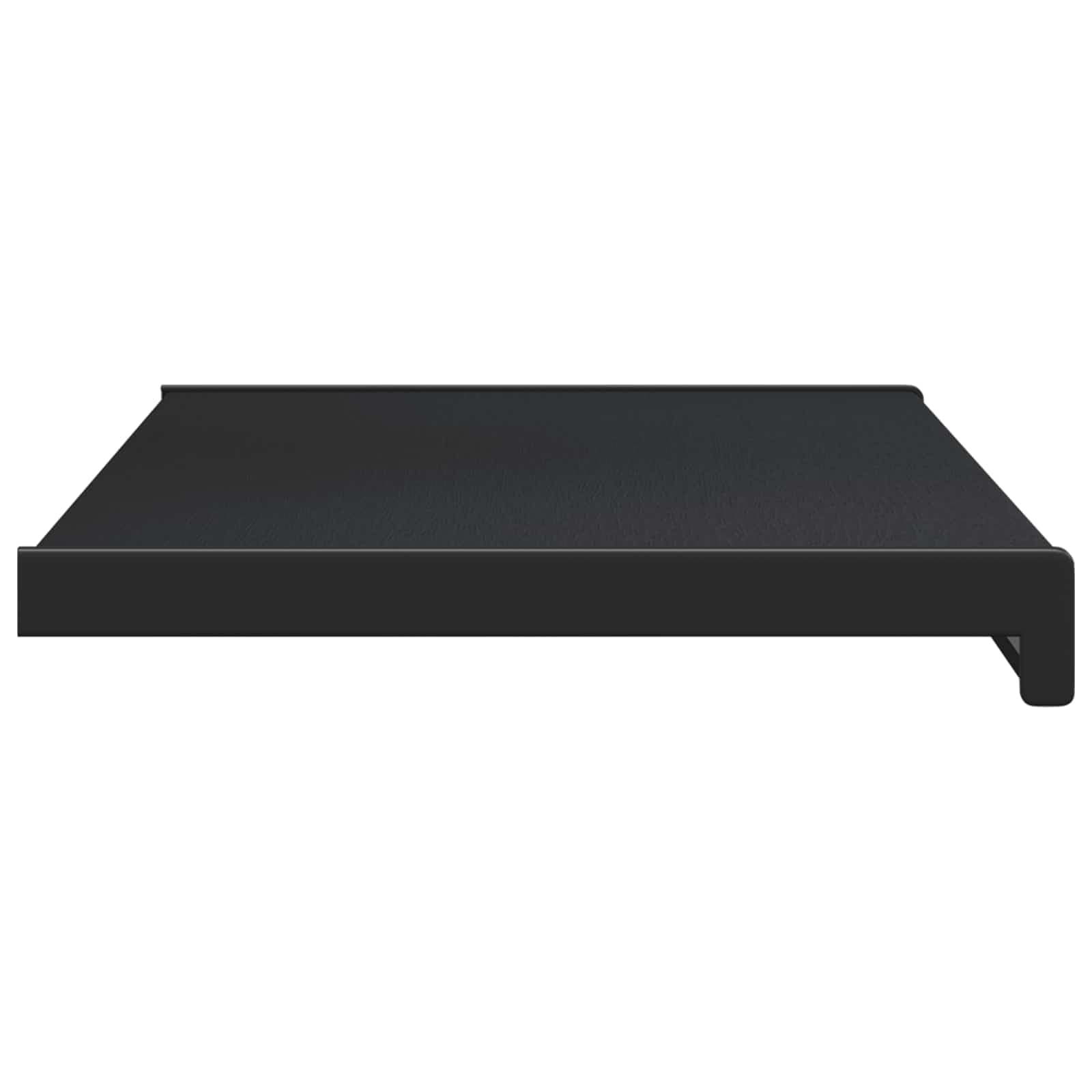 Parapet z PCW, czarny, 100 x 30 x 4,5 cm