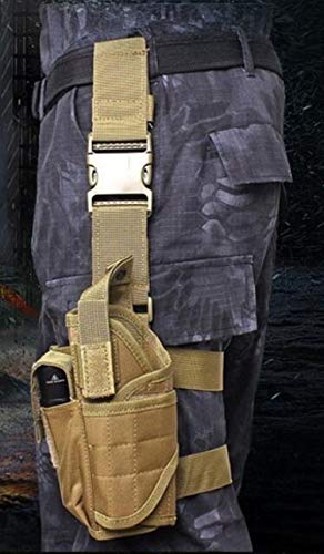 Holster de cuisse nylon haute résistance pour airsoft tactique - 5