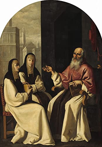 Tableau Saint Jérôme Francisco De Zurbaran impression d'art mural 60x90cm