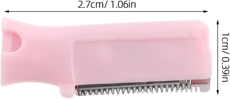MERRYHAPY 5pcs Replacement Blades for Eyebrow Trimmers and Face Shavers Stainless Steel Portable Hair Removal Accessories for Men and Women for Travel and Daily Use