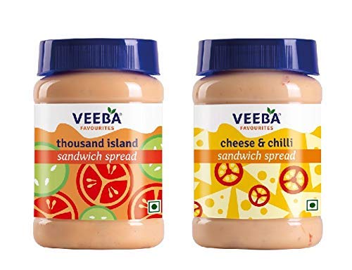 Sandwich Spreads Combo - Cheese n Chilli, 250g and Thousand Island Sandwich Spread, 250g - Pack of 2