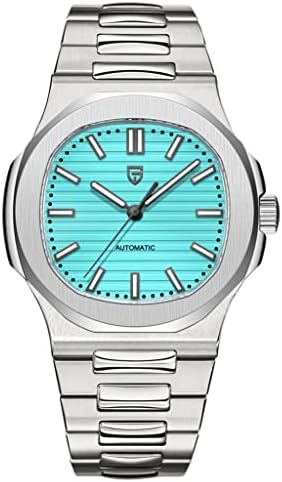 HaiQin Pagani Design 1728 Elegant Men's Automatic Mechanical Watch Full Stainless Steel Synthetic Sapphire 100m Waterproof Luminous Sports WristWatches