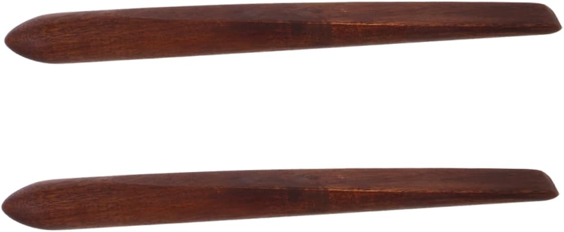 Wooden Bread Mixing Stick Set 2pcs Kitchen Dough Stirrer Food-Grade Wooden Spatula for Sourdough Baking for Bread Making and Cooking