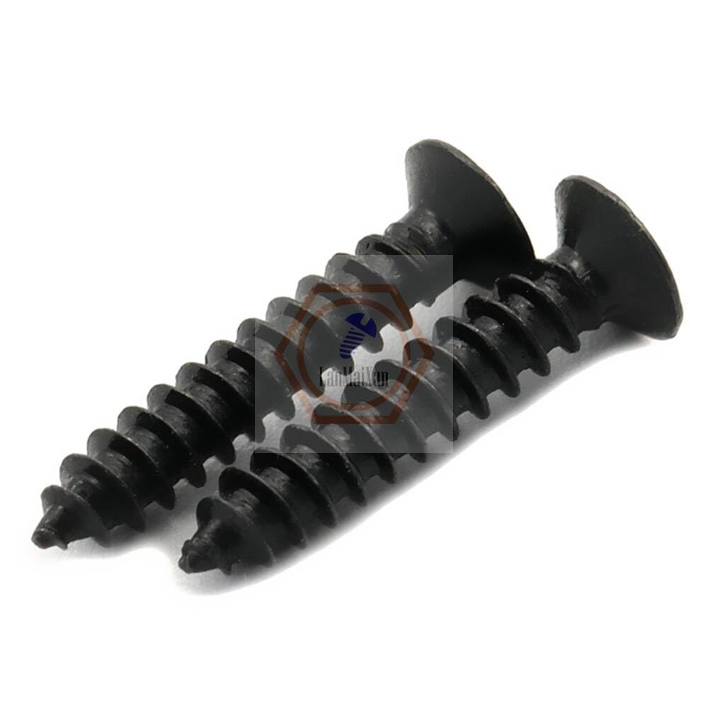 250pcs M3.5×14mm Carbon Steel Black Zinc Cross Flat countersunk Head Self-Tapping Screws