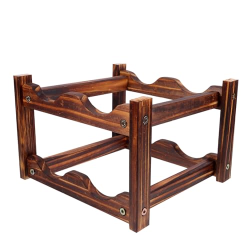 Soporte de madera para botellas de vino Ciieeo miniatura 1