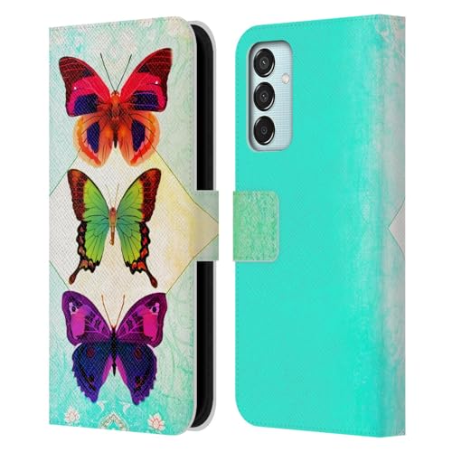 Image of Head Case Designs Officially Licensed Jena DellaGrottaglia Butterflies 1 Insects Leather Wallet Case Compatible With Samsung Galaxy M15/F15 5G