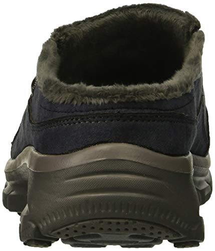 Skechers Women's Easy Going-Latte-Twin Gore Slip-On Open Back Mule, Navy, 9 M Us #TOP2