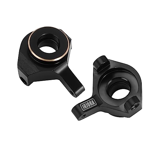 INJORA Brass Front Steering Knuckles Black RC Counterweights for 1/24 RC Crawler Axial SCX24 AX24