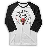 Stranger Things Camiseta de Manga Corta para Hombre Hellfire Cut