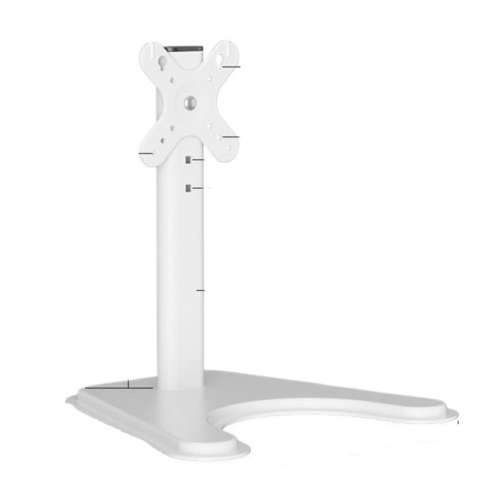 Ikpgbzxm One Color Monitor Stand Riser Base Desktop(Fixedstyle-White)