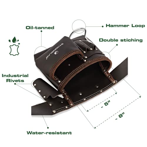 Stronglad 5-Pocket Carpenter Tool Belt, Carpenters Tool Belts, Construction Pouch, Bag, Tool Apron, Small Tool Belt, Work Pouch, Tool Pouches, Tool Belts For Men, Carpenter Belt, Heavy-Duty Toolbelt #TOP2