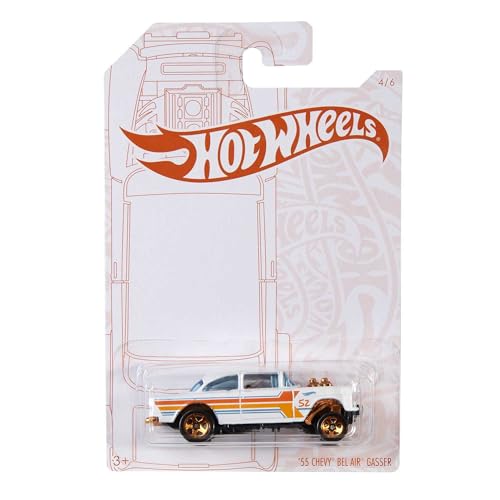 Hot Wheels 2020 '55 Chevy Bel Air Gasser White miniatura 1