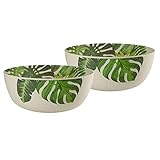 DISEÑO: Los Cuencos cautivan con un bonito diseño de hoja sobre un fondo blanco mate, nuestra serie Leafs. Perfecto para actividades Outdoor como barbacoas, camping, picnic y mucho más