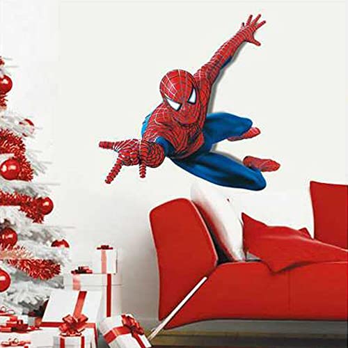 YKKJ Aufkleber Spiderman Kinderzimmer Spiderman 3D-Effekt Spider-Man Ultimate Wandtattoo Wandsticker Spiderman Wandaufkleber Spiderman