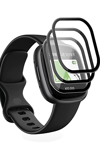 Fitbit Versa4/Serse2 tBy3z for Fitbit Versa4یtB Fitbit Serse2 tیJo[ PETf ϏՌ Sʕی ߗ \tȒP CAh~ wh~ KXtB Eh