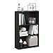 FURINNO JAYA Simple Home 3-Tier Adjustable Shelf Bookcase, Black