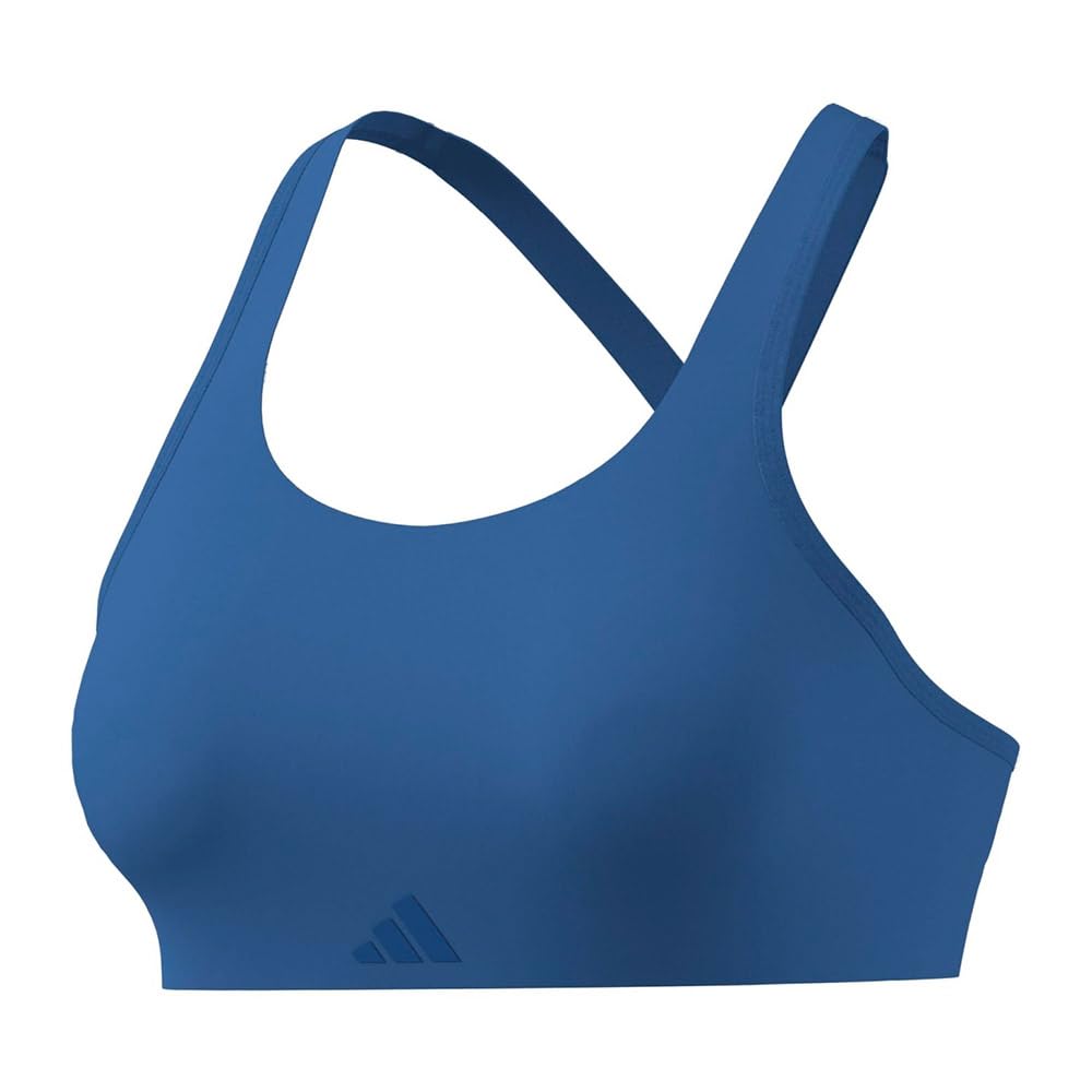 adidas Women's Optime Workout High Support Bra, ray Blue, M C-D