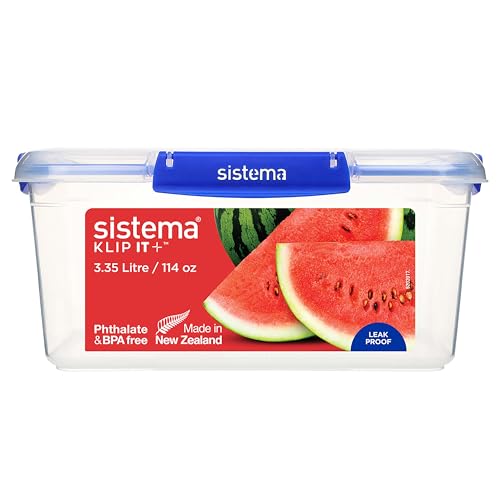 Sistema 888303 Klip It Plus Polypropylene Container, Rectangular, 0.45Lt, Drip Free