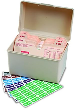 Smead ETS Color-Coded Month Label, Jan.-Dec, Label Sheet, Assorted Colors  (67450)
