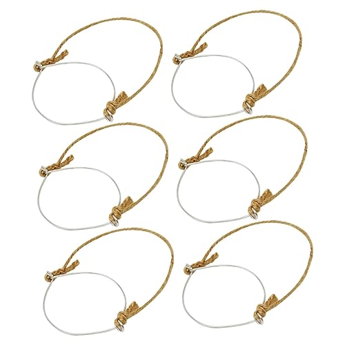 KICHOUSE 6piezas Soportes Inoxidable Para Colgar Tarros De De Yute Perfectos Para Decoraciones Rústicas y Bodas