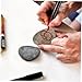 Abaodam 9pcs Flat Stones for Painting Natural Craft River Rocks for Garden Landscaping and Outdoor Decor for All Skill Levels Smooth Surface for Creative Projects