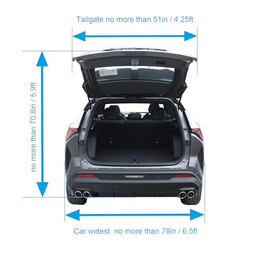 HREFEU SUV Tailgate Tent with Awning